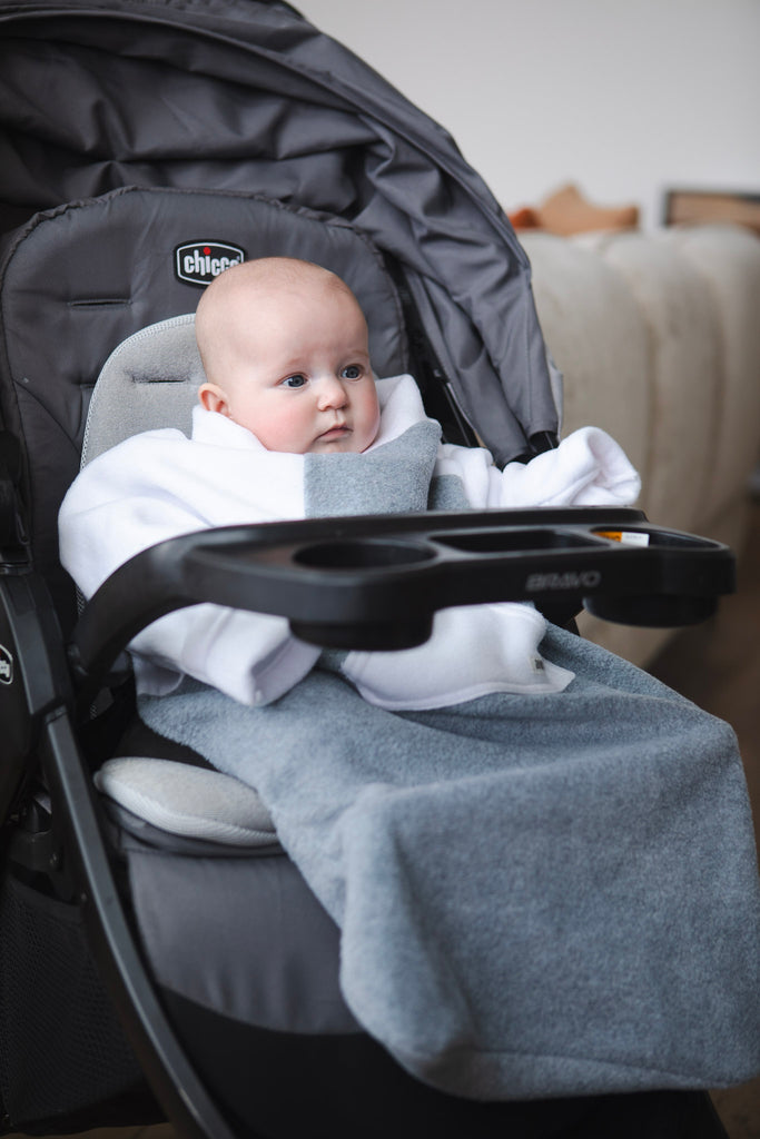 Baby or Toddler Car Seat Blanket and Stroller Blanket -- Safari Sock